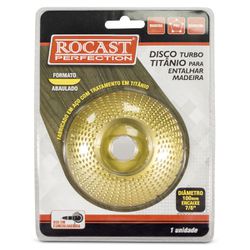 Disco Turbo em Titânio Para Entalhar Madeira 100 x 22mm (508,0001) - Rocast