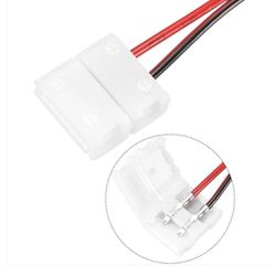Emenda Branca Para Fita LED Com Rabicho 8mm (528,0006) - Noll LED