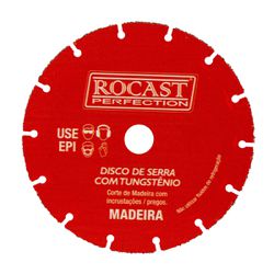 Disco de Serra Com Tungstênio Para Madeira 115 x 22,23 (245,0003) - Rocast