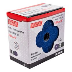 Kit Disco Diamantado Para Polir 4'' GR. 50 Com 10 Unidades (545,0001) - Rocast