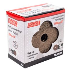 Kit Disco Diamantado Para Polir 4'' GR. 3000 Com 10 Unidades (545,0007) - Rocast