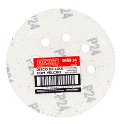 Kit Disco de Lixa Com Velcro 5'' GR. 24 Com 10 Unidades (243,0017) - Rocast