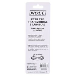 Estilete Trapezoidal em Alumínio 150mm (221,0004) - Noll