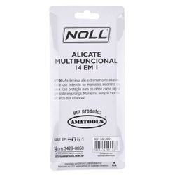 Alicate Canivete Multifuncional 14 em 1 (382,0004) - Noll