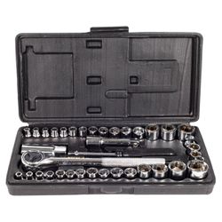 Jogo de Soquetes 1/4'' e 3/8'' Com 40 Peças (405,0155) - Noll