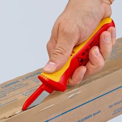 Faca Corta Cabo Isolada VDE 1000V - 190mm (98 54) - Knipex