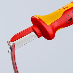 Faca Corta Cabo Isolada VDE 1000V - 190mm (98 54) - Knipex