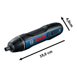 Parafusadeira a Bateria Bosch Go 3,6V BIVOLT com 2 Bits