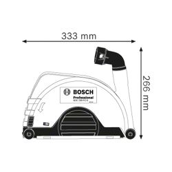 Sistema de Aspiração de Pó GDE 230 FC-S para Esmerilhadeiras de 9'' Bosch 