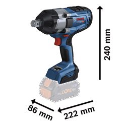 Chave de Impacto a bateria Bosch GDS 18V-1050 H, 18V SB