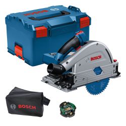Serra circular de imersão Bosch GKT 18V-52 GC SB, em maleta