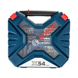 Kit de Pontas e Brocas Bosch X-Line 54 pçs
