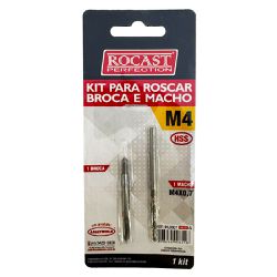 Kit Para Roscar Broca e Macho HSS M4 x 0,7mm (94,0007) - Rocast