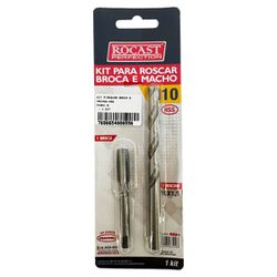 Kit Para Roscar Broca e Macho HSS M10 x 1,5mm (94,0011) - Rocast