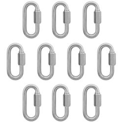 Kit Mosquetão Com Rosca 4,76mm - 3/16'' - 9,0002 (Com 10 Unidades) - Nord
