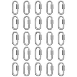 Kit Mosquetão Com Rosca 4,76mm - 3/16'' - 9,0002 (Com 25 Unidades) - Nord