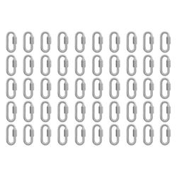 Kit Mosquetão Com Rosca 4,76mm - 3/16'' - 9,0002 (Com 50 Unidades) - Nord