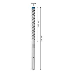 Broca para concreto Bosch EXPERT SDS Max-8X Diâmetro20 x 200 x 320 mm