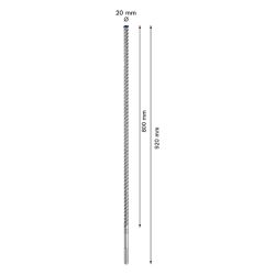 Broca para concreto Bosch EXPERT SDS Max-8X Diâmetro20 x 800 x 920 mm