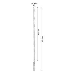 Broca para concreto Bosch EXPERT SDS Max-8X Diâmetro14 x 800 x 940 mm