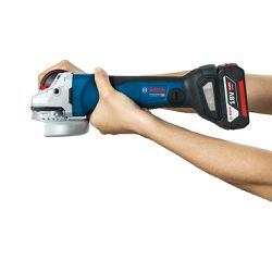 Esmerilhadeira angular Bosch GWS 18V-10 PC, 18V SB, em maleta