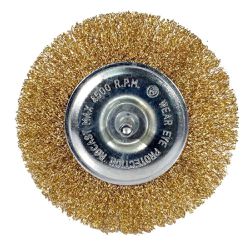 Escova Circular de Aço Latonado 100 x 12mm (319,0028) - Rocast