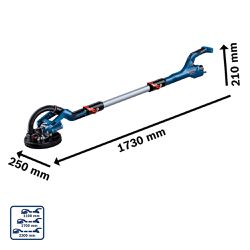 Lixadeira de parede GTR 550 Bosch, 550W em maleta