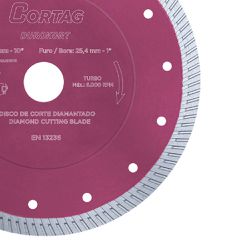 Disco Diamantado Durokort 254mm (62016) - Cortag