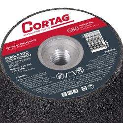 Rebolo Cônico Tipo Copo G-80 / 100mm (61749) - Cortag