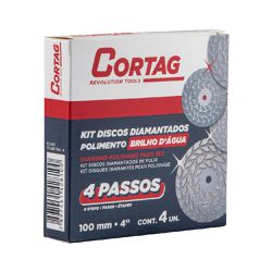 Jogo de Discos Para Polimento Com 4 Peças (62810) - Cortag