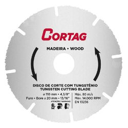 Disco de Corte Com Tungstênio 110mm (61346) - Cortag