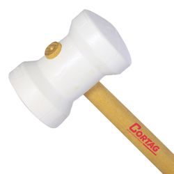Martelo de Borracha Branco 60mm (61278) - Cortag