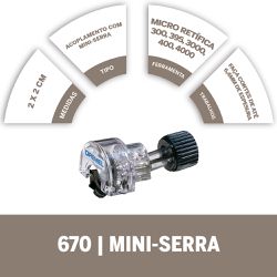 Acoplamento de Minisserra 670 - Dremel