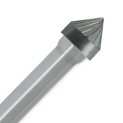 Lima Rotativa Cônica 60° Para Alumínio 12mm (45,0122) - Rocast
