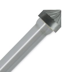 Lima Rotativa Cônica 90° Para Alumínio 12mm (45,0127) - Rocast