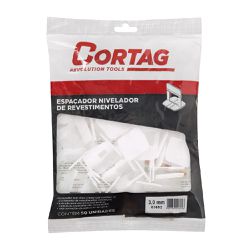 Espaçador Para Nivelador Tradicional 3,0mm Com 50 Unidades (61692) - Cortag