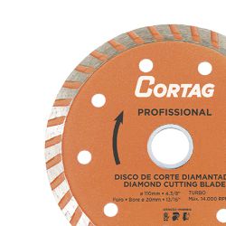 Disco de Corte Turbo Profissional 110mm (60764) - Cortag