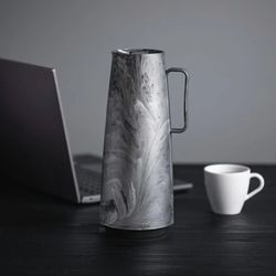 Bule Térmico em Plástico Marmorizado Cinza - Exata 1L (61636/222) - Tramontina