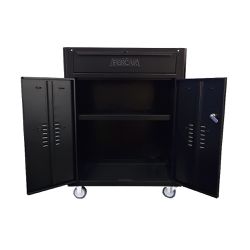 Carrinho de Ferramentas com 01 Gaveta C-07 Todo Preto - FERCAR