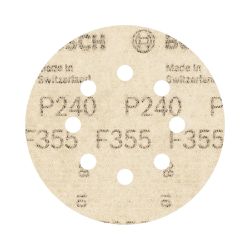 Disco de Lixa Com Velcro 125mm - GR. 240 Com 5 Peças (2608605119) - Bosch