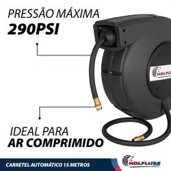 Carretel Automático Blindado Com Mangueira (3011) - Lupus