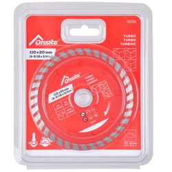 Disco Diamantado Turbo 110mm x 5/16'' x 22.23mm / 20mm (745541) - Onsite