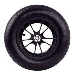 Pneu Com Câmara 3.25/8'' Com Roda e Bucha Plástica Para Carrinho de Mão (77741/011) - Tramontina