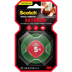 Fita Dupla Face Scotch Fixa Forte Extrema 24mm x 2m (HB004492250) - 3M