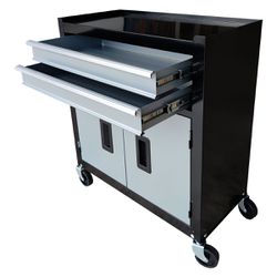 Carrinho Gabinete Fechado Para Ferramentas Com 6 Gavetas Preto e Cinza (O326424) - Onsite