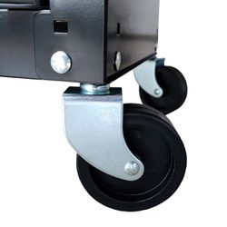 Carrinho Gabinete Fechado Para Ferramentas Com 6 Gavetas Preto e Cinza (O326424) - Onsite