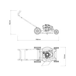 Cortador de Grama á Combustão CC50M - 500mm (79762/601) - Tramontina