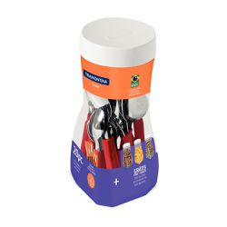 Faqueiro Leme em Inox Com 20 Peças Vermelho (23198/718) - Tramontina