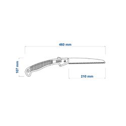 Serrote de Poda Profissional Dobrável 8'' / 210mm (78372/401) - Tramontina