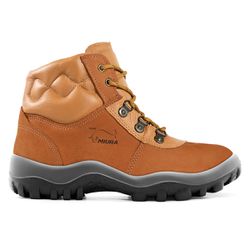Botina Nobuck Caramelo Com Biqueira Plástica (4855GL/MR/NB) - Safetline